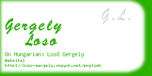gergely loso business card