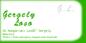 gergely loso business card